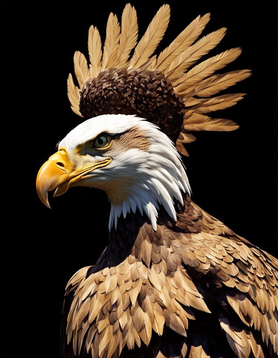 Regal Avian Form in Human Proportion