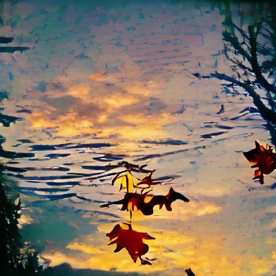 Amber Skies Reflect Autumnal Memories