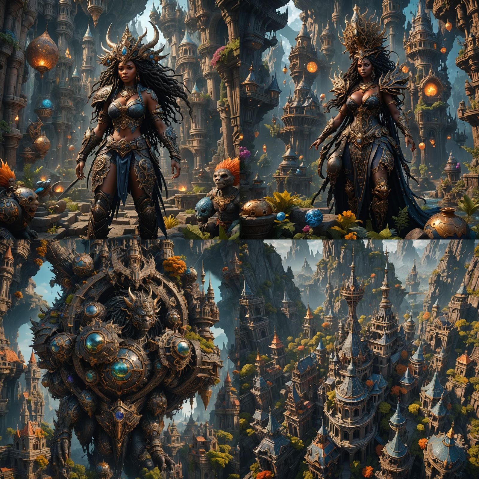 Detailed Fantasy Painting of Large Breasts