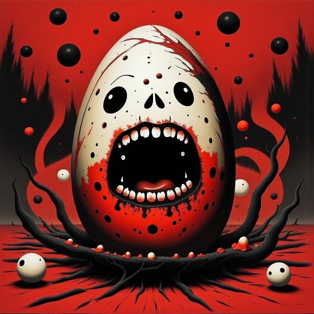 Egg in Fury, in Simon Bisley's Dynamic Comic Style