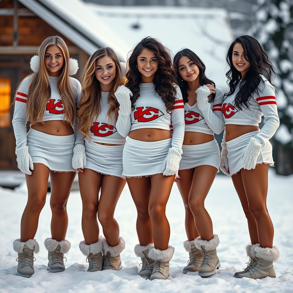 Winter Beauty in Elegant, Playful Winter Attire