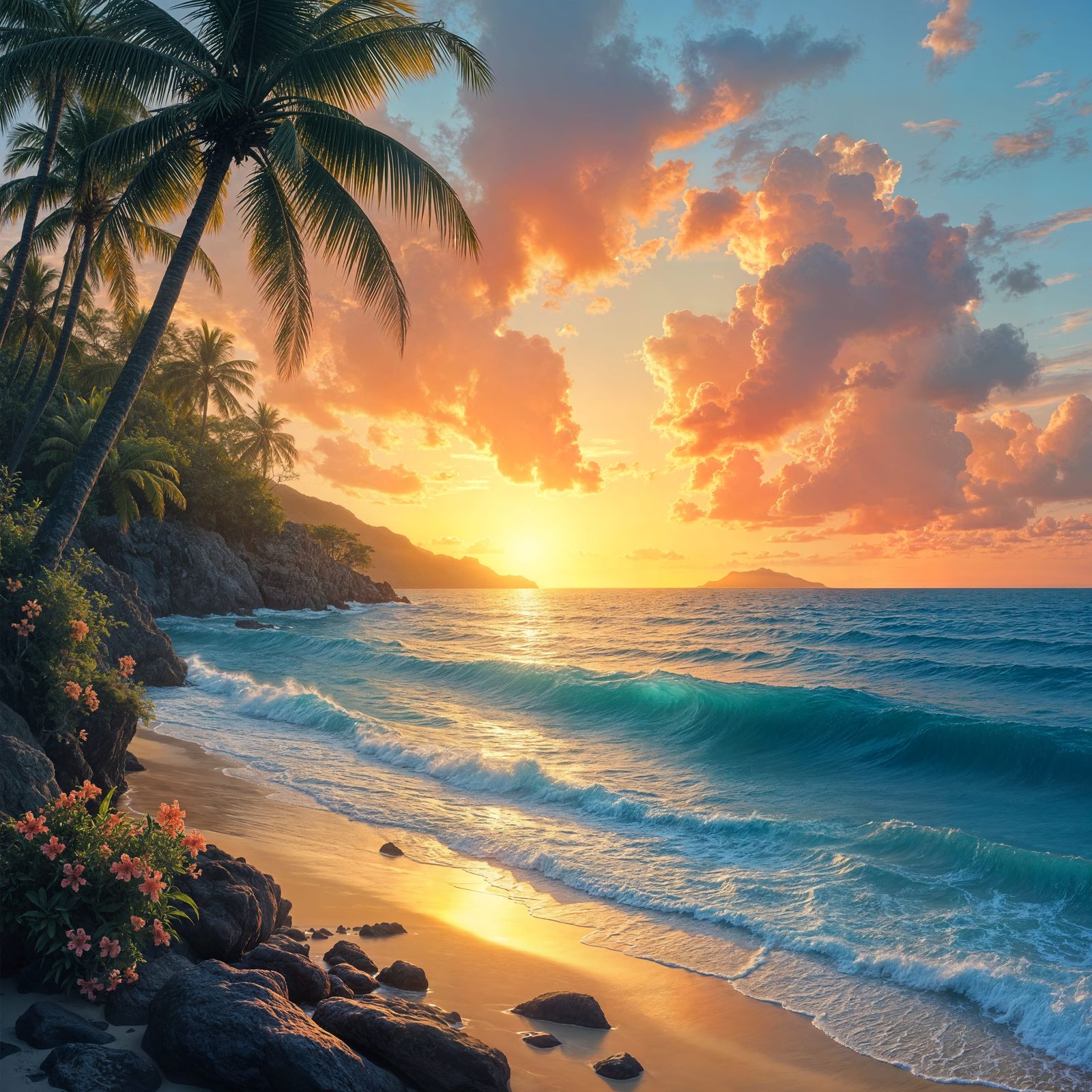 Golden Dawn Unfolds Over Endless Ocean