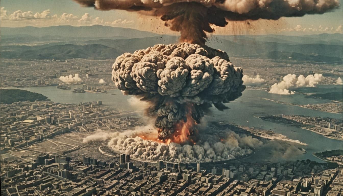 Looks like the (double?) detonation of an atomic bomb