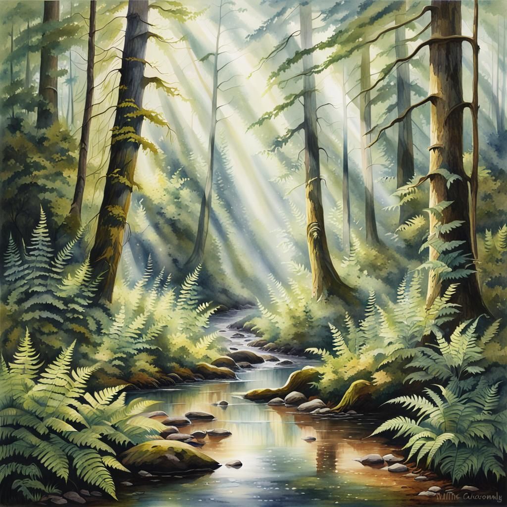 Serene forest