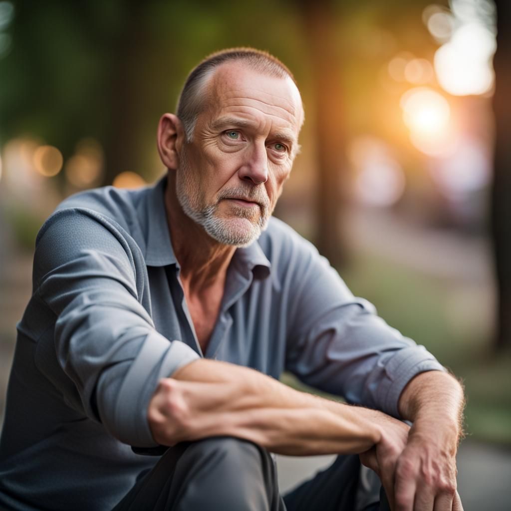 Man in Recovery: Natural Light Photography