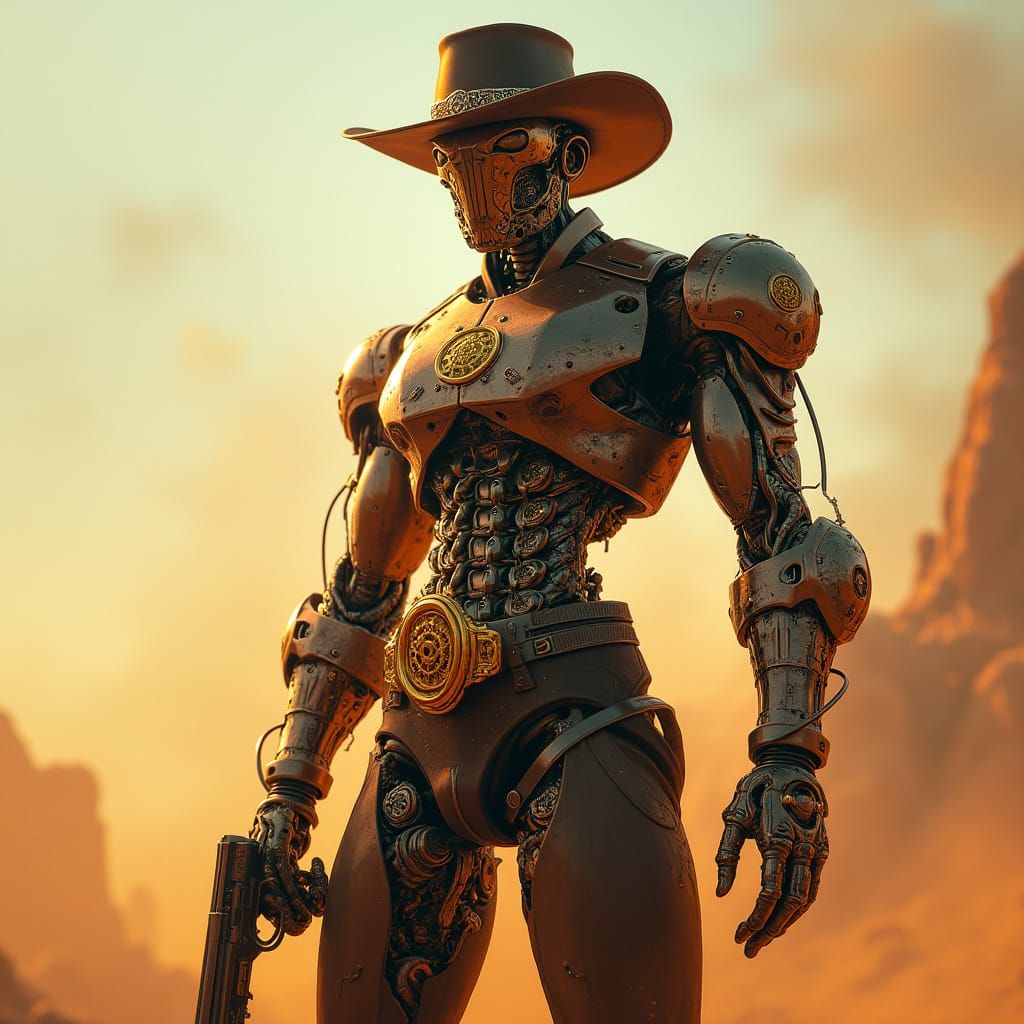 Cyborg Lawman of the Wild West