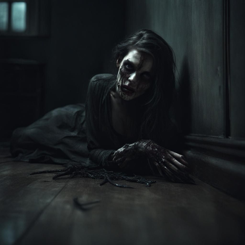 Horror Scene in Dark Muted Colors