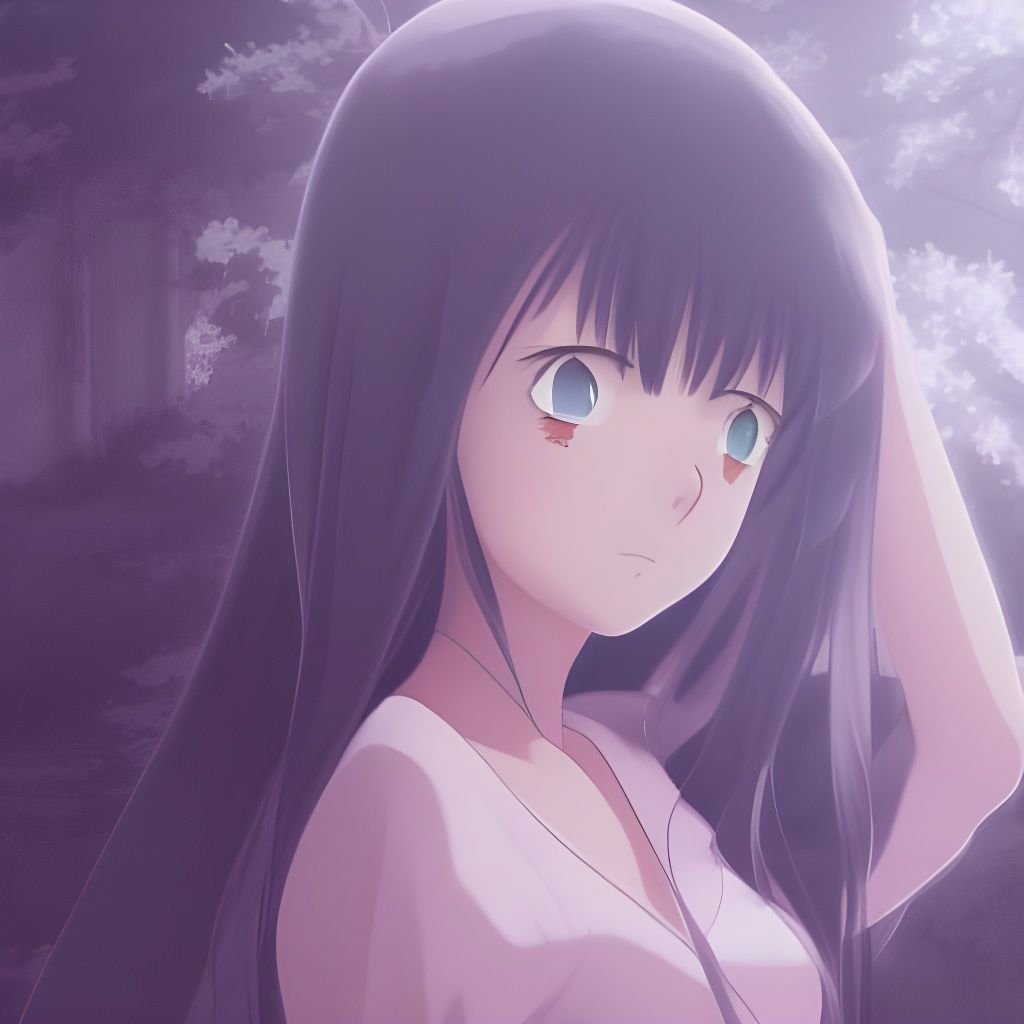 Anime Yandere Girl in Studio Ghibli Style