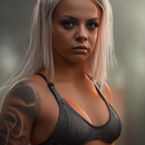 Liv Morgan in Lace: Detailed Matte Painting