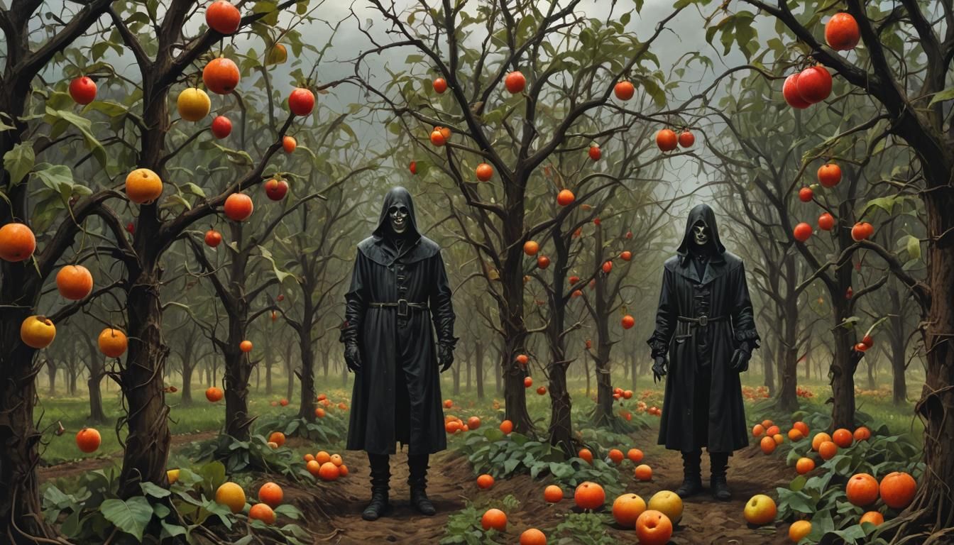 Gothic Horror Fruit Farm: Sinister Dark Fantasy