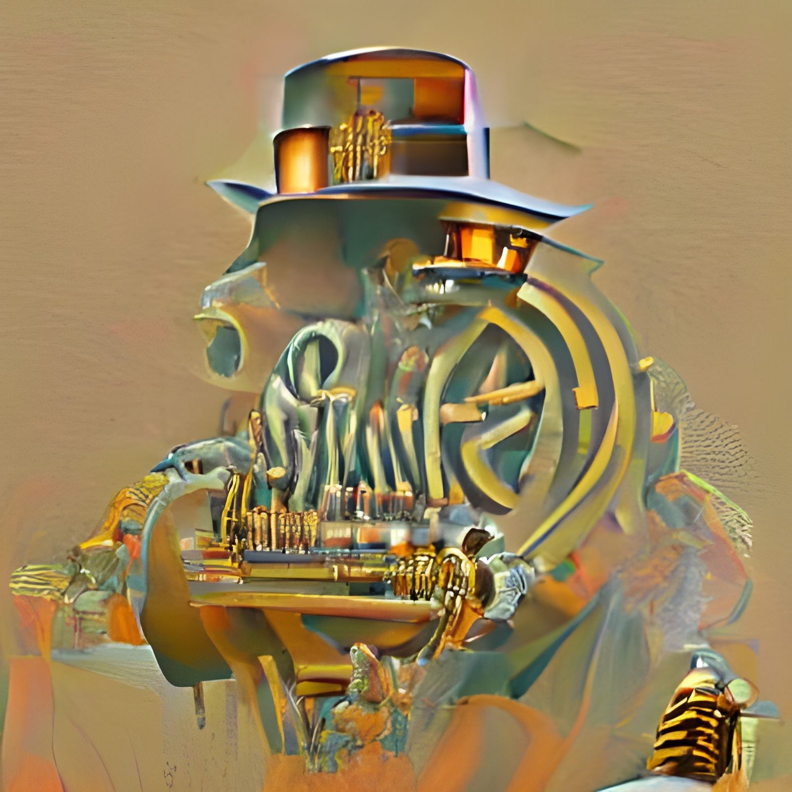 Steampunk Cult of Frank Sinatra Engine