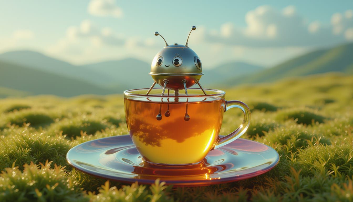 Bacteriophage Lunar Lander on Water Drop