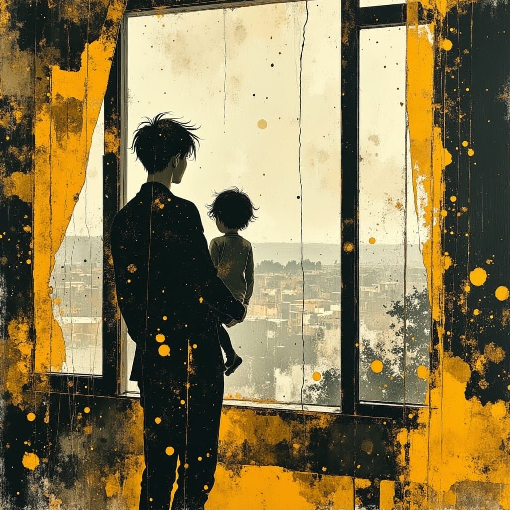 View in the rainy morning.