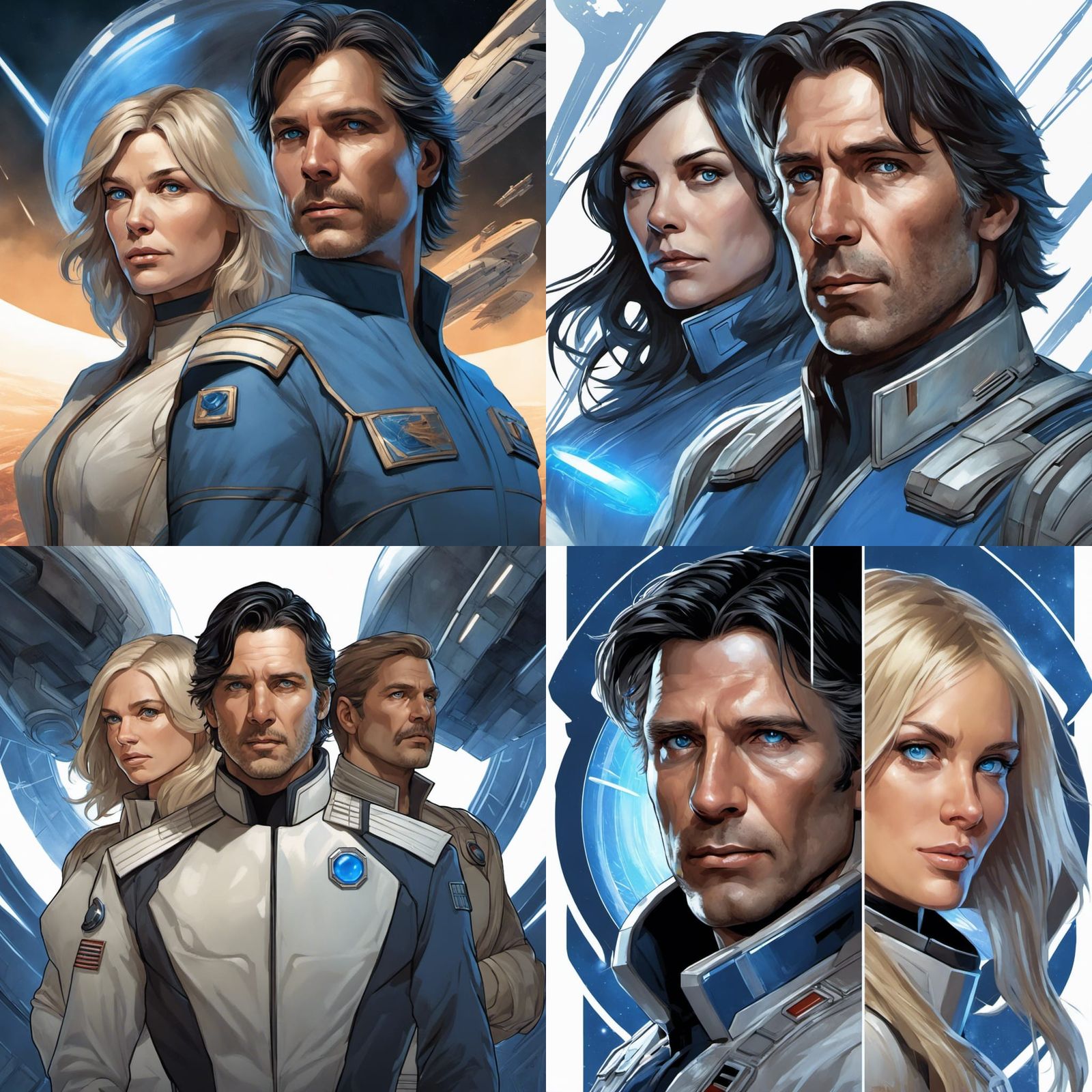 Battlestar Galactica Inspired Portrait in 8K Resolution