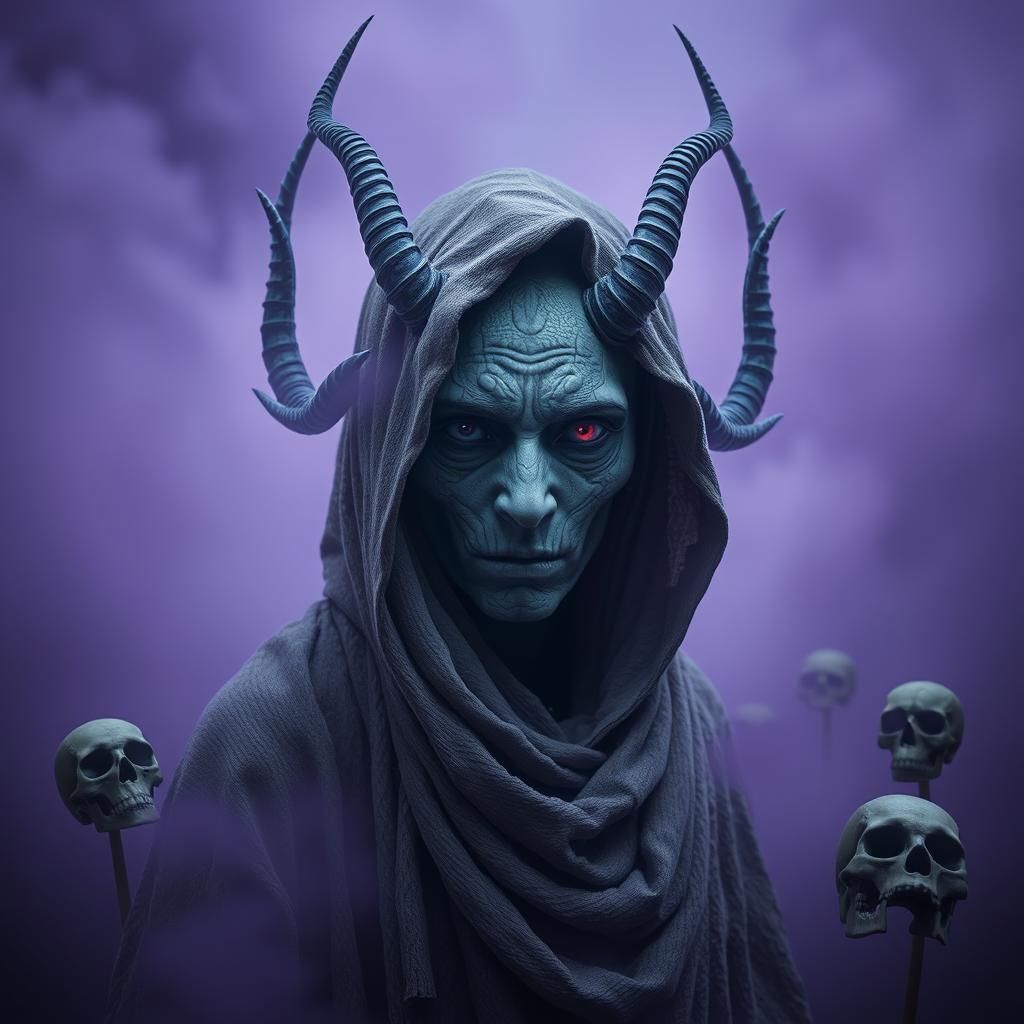 Eine beeindruckende Darstellung von Hel, der nordischen Gött...