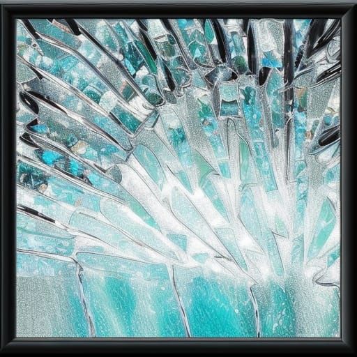 Cracked Glass Abstract Diamond Painting