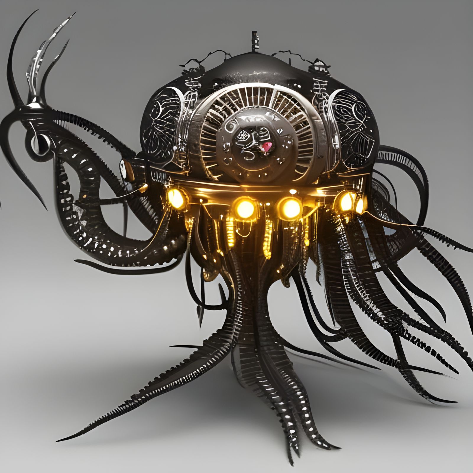 Steampunk Jellyfish Attacks: A Metallic Menace