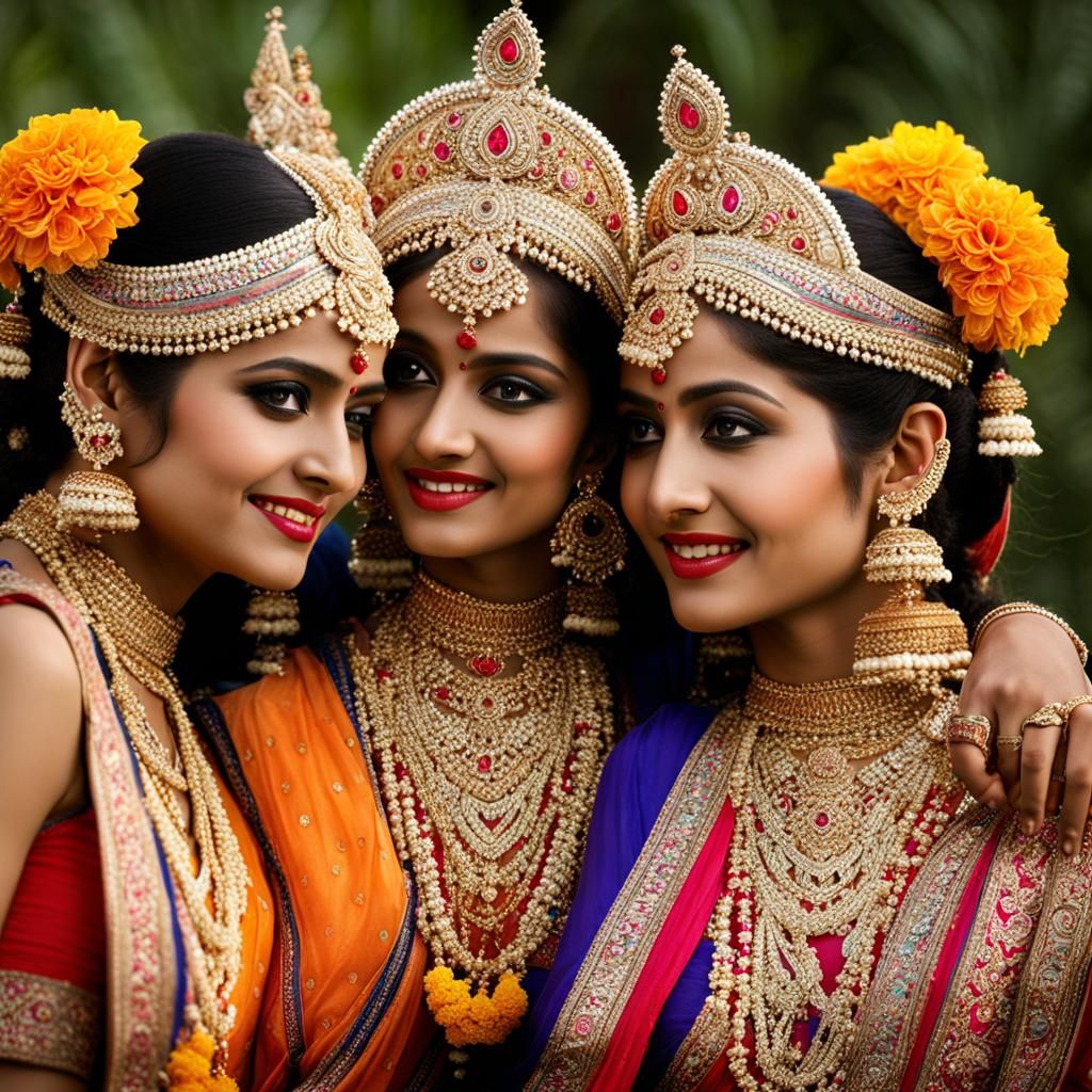 Radha Twins: An AI Interpretation