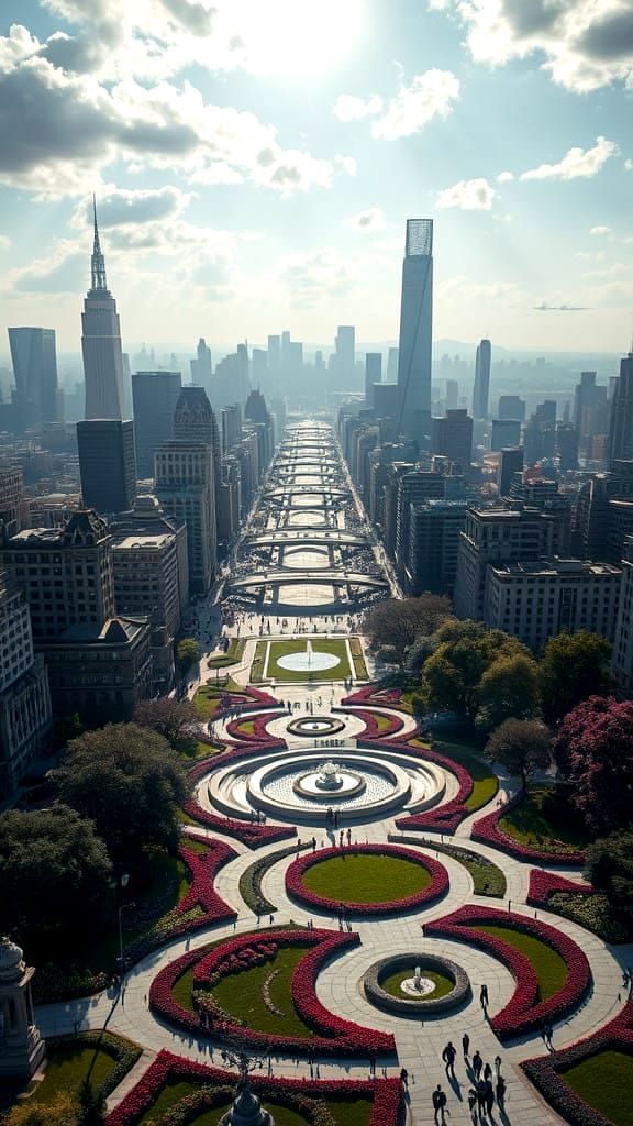 Mathematical Harmony in Cityscape