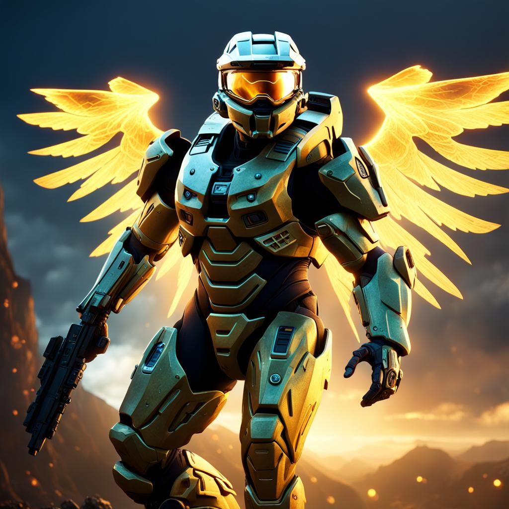 Master Chief Ascends: A Digital Art Masterpiece