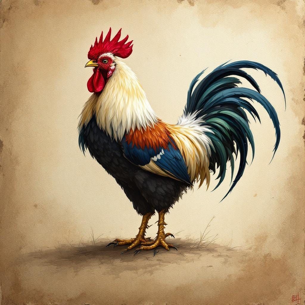 Rooster Crowing: A Vibrant Sunrise Herald