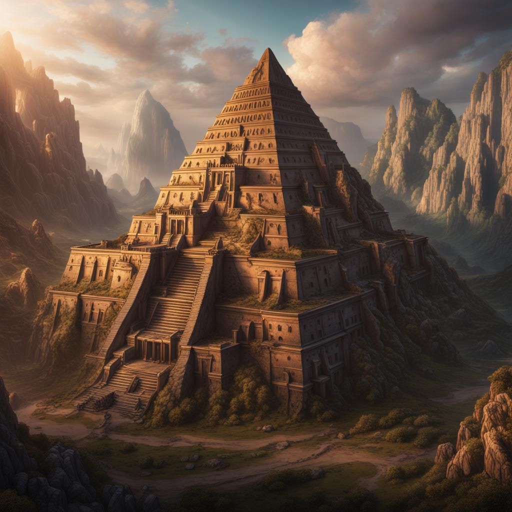 Orthogonal Projection of a Fantastical Pyramid