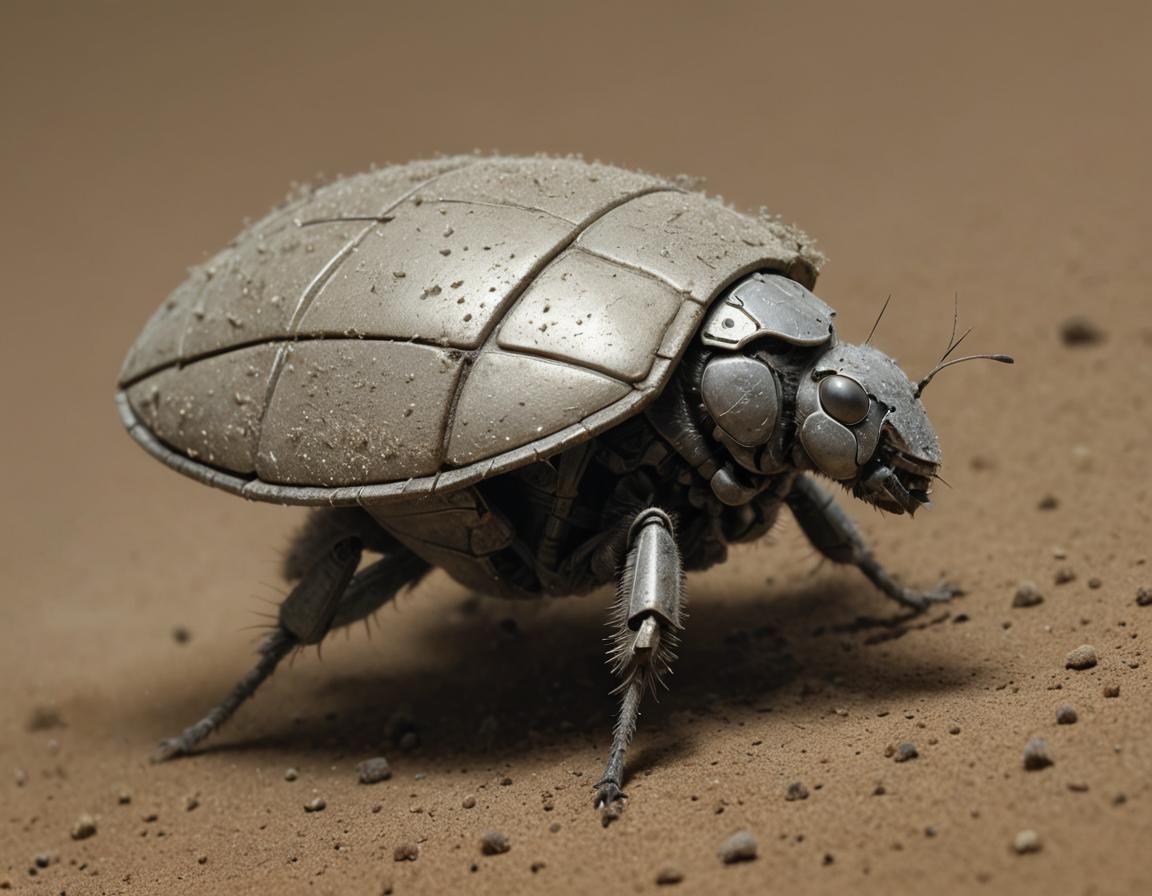 Futuristic Dust Hopper in Digital Surrealism Style