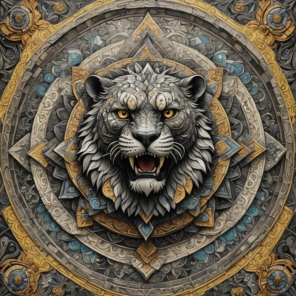 Vibrant Oaxaca Fusion: A Surreal Charcoal Sketch