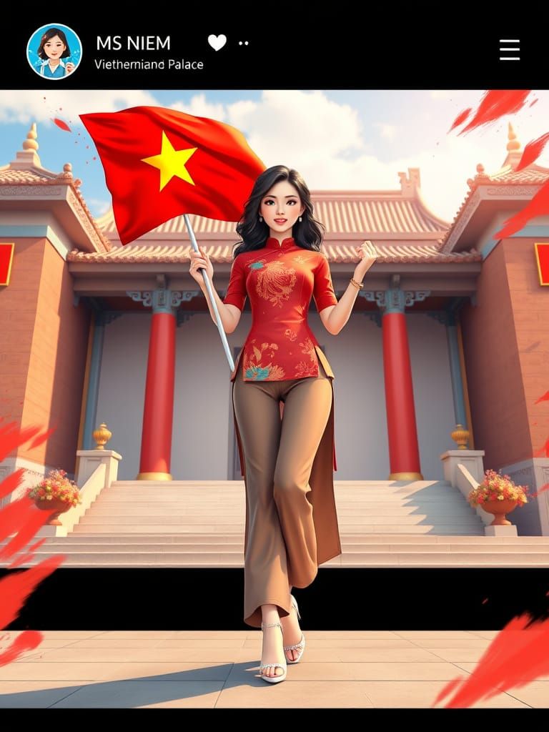 Vietnamese Liberation Heroine Steps Out in 3D Anime Style
