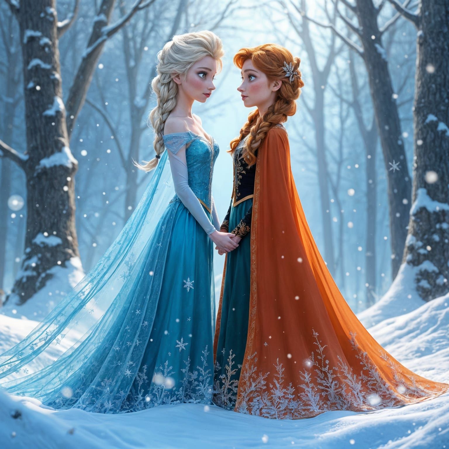 Queen Elsa and Princess Anna of Arendelle