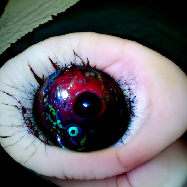 Detailed Photorealistic Image of a Human Eyeball
