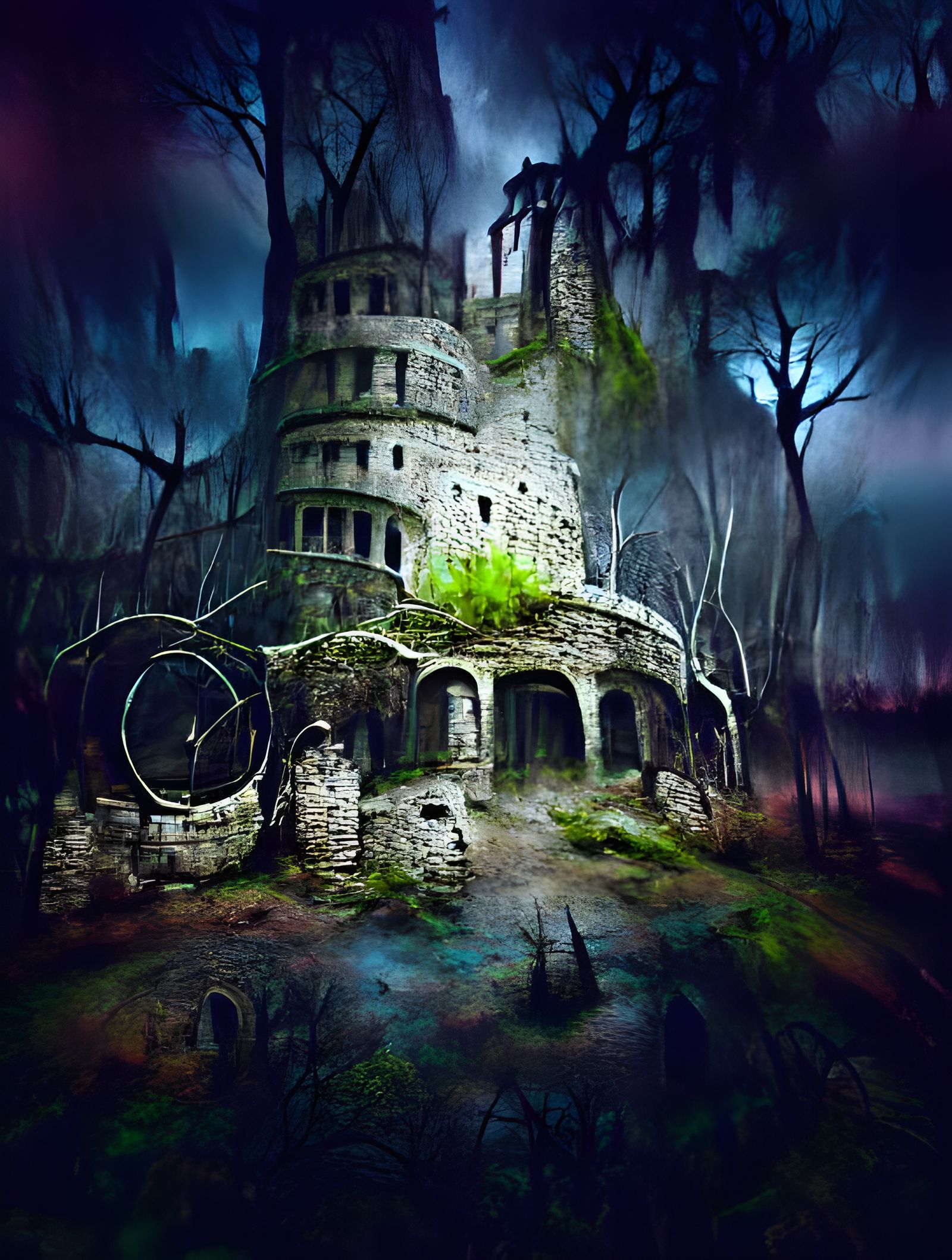 Swamp Witch House in Detailed Matte Painting