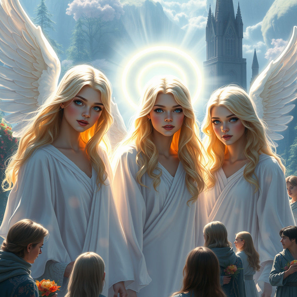 Angelic Charm in a Mystical Realm