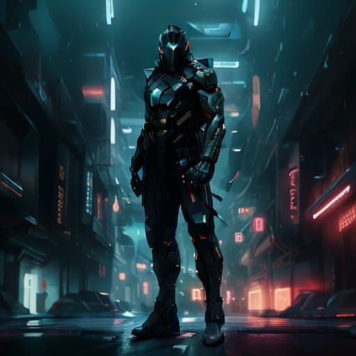 Cyberpunk Cityscape: Hyperrealistic Neon Future