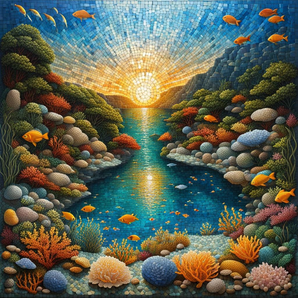 Underwater Mosaic Landscape