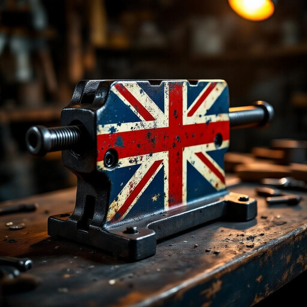 Union Jack Vise on Wooden Workbench