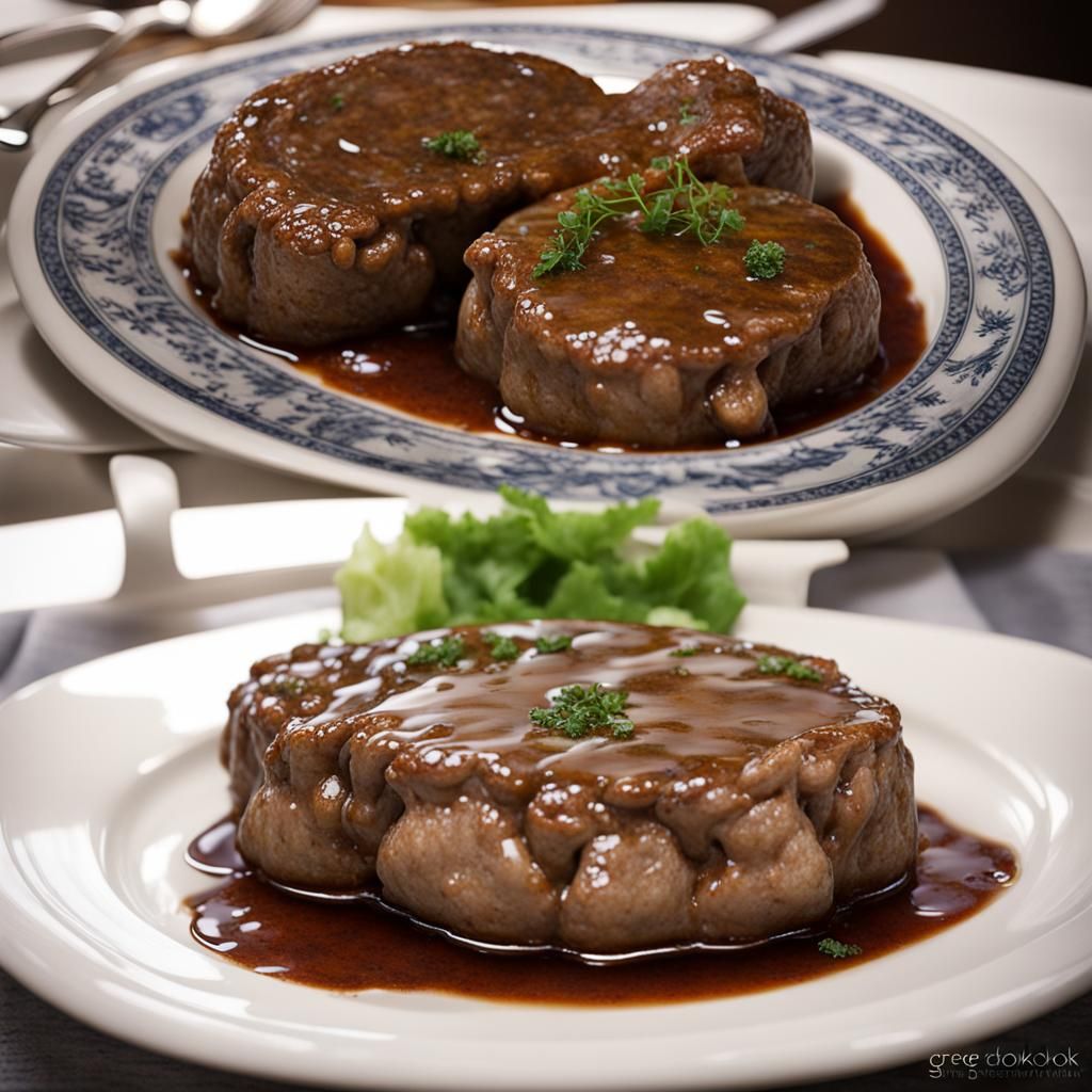 Sinister 200-Year-Old Salisbury Steak Illustration
