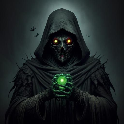 Plague Doctor in Dark Fantasy Art Style