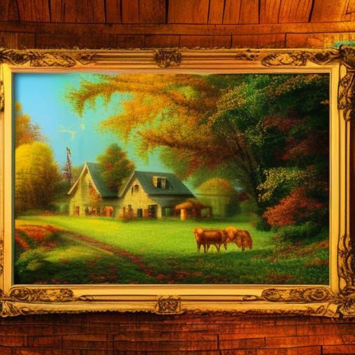 Autumn Country Home with Divine Sunshine