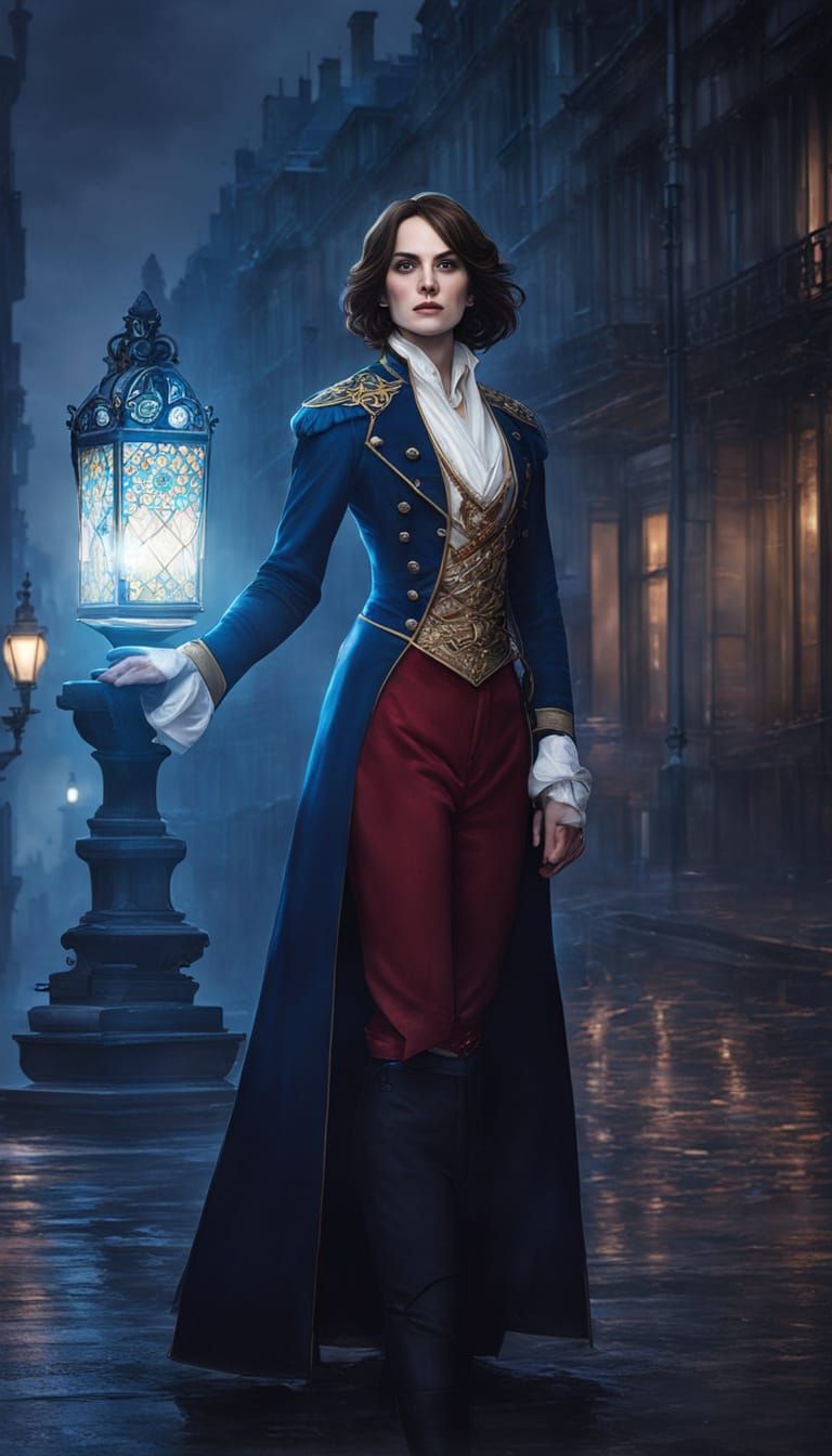 Julia Belmont in Gothic Paris: Ultrarealistic Portrait