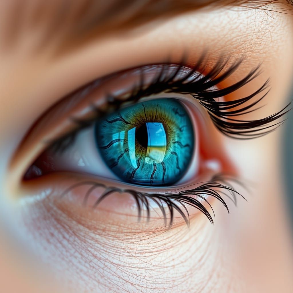 Ocean Eye: A Hyperrealistic Close-Up