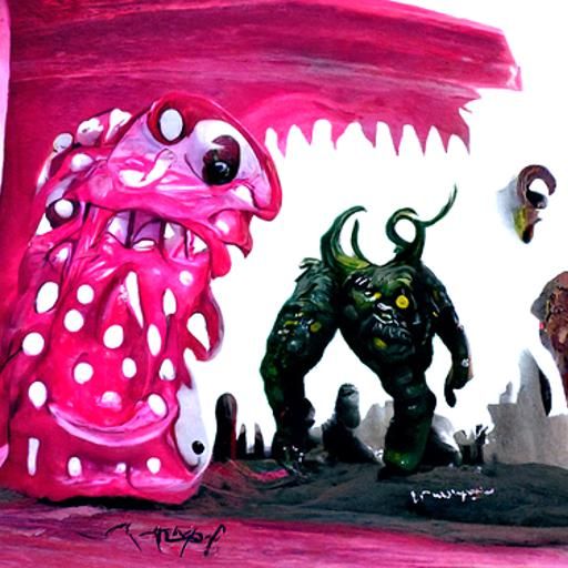 monsters painted by trevor henderson
