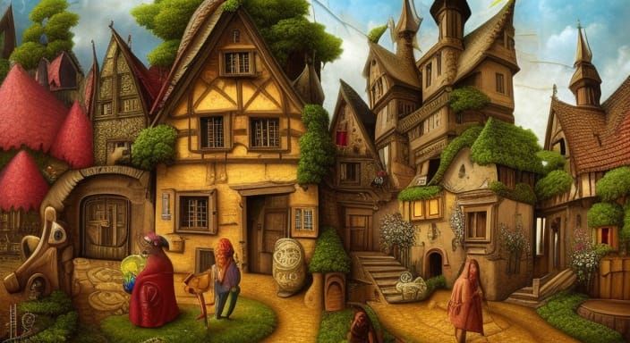 Medieval Village (Surreal)