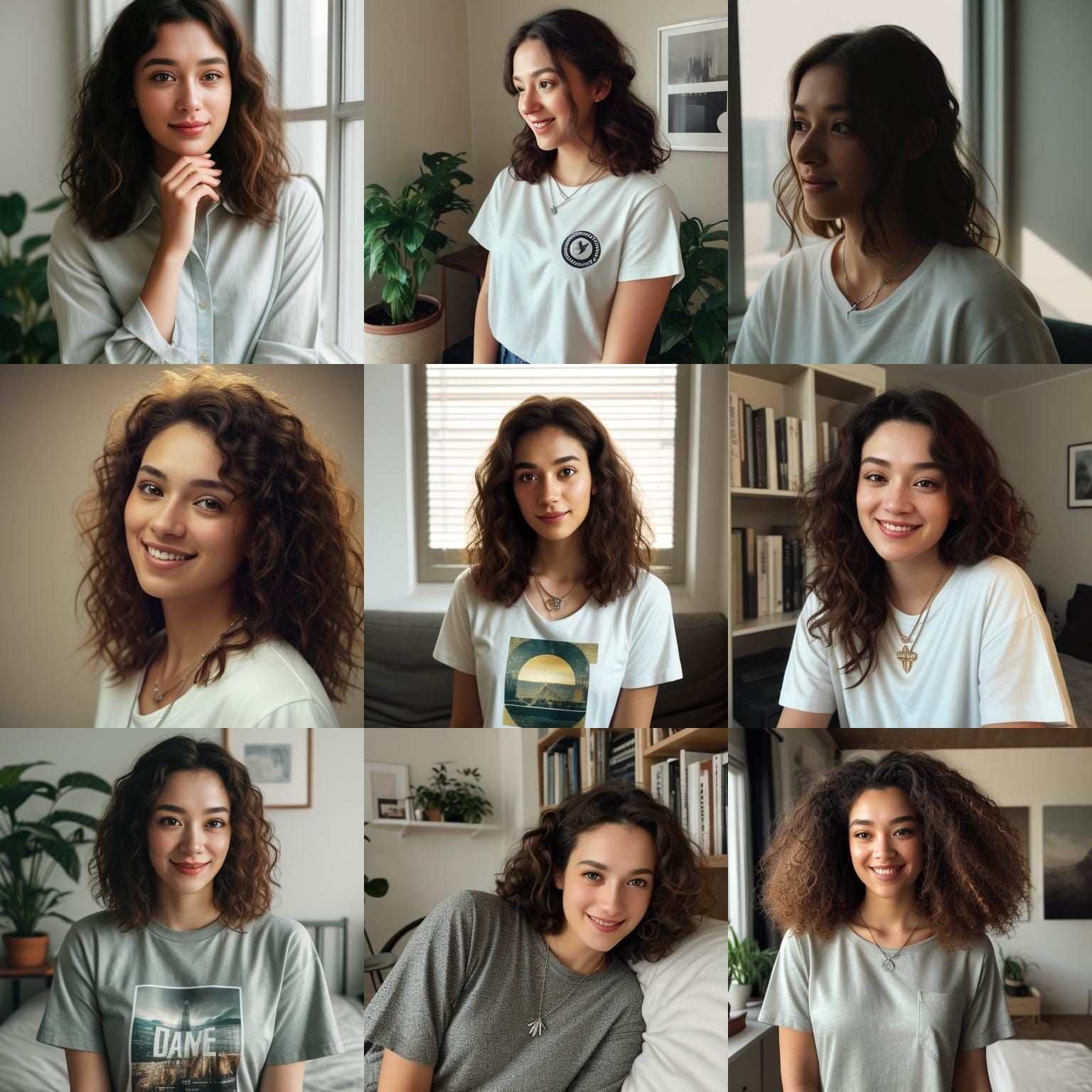 Realistic Selfie of a Young Woman with Natural Daylight