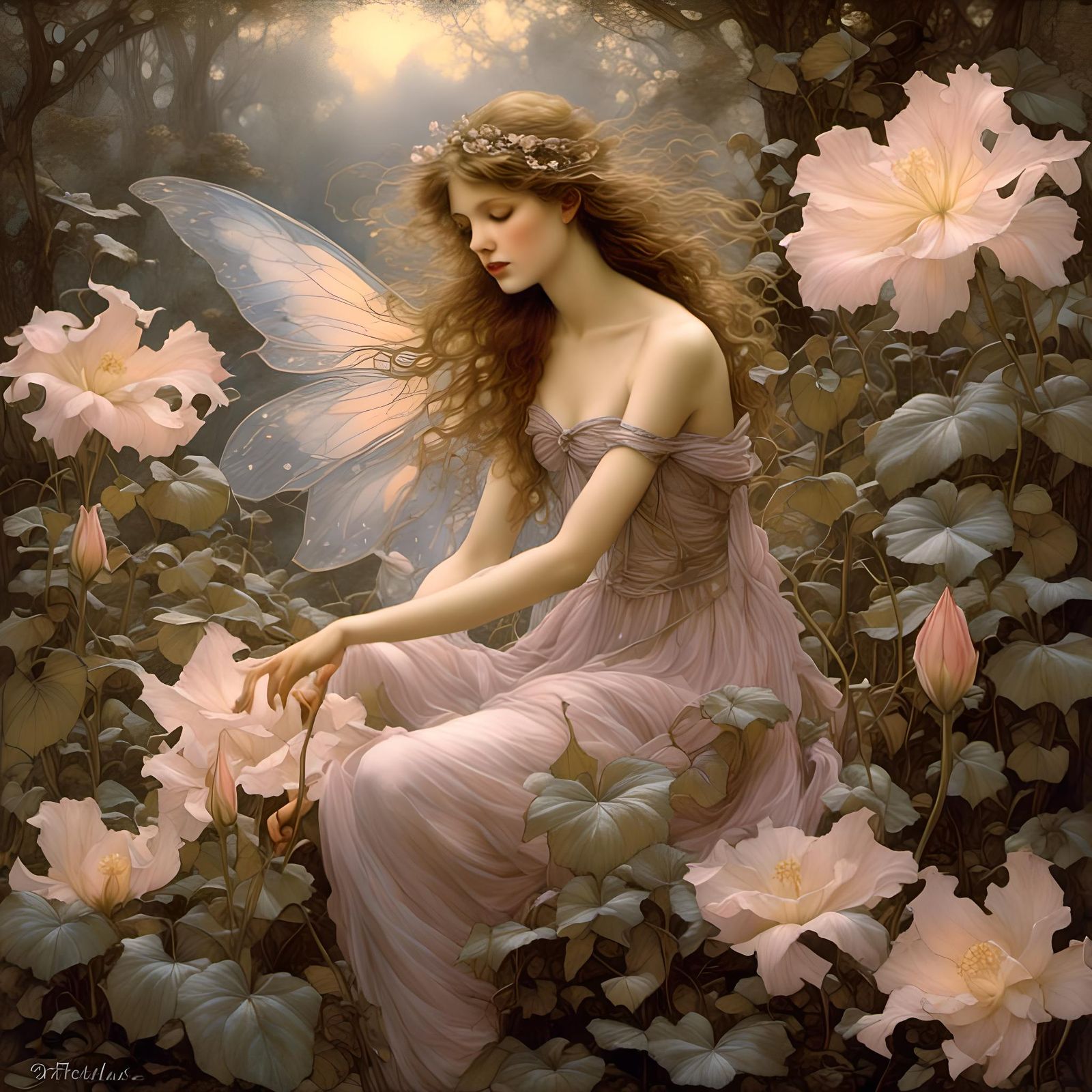 Hidden in the blooms