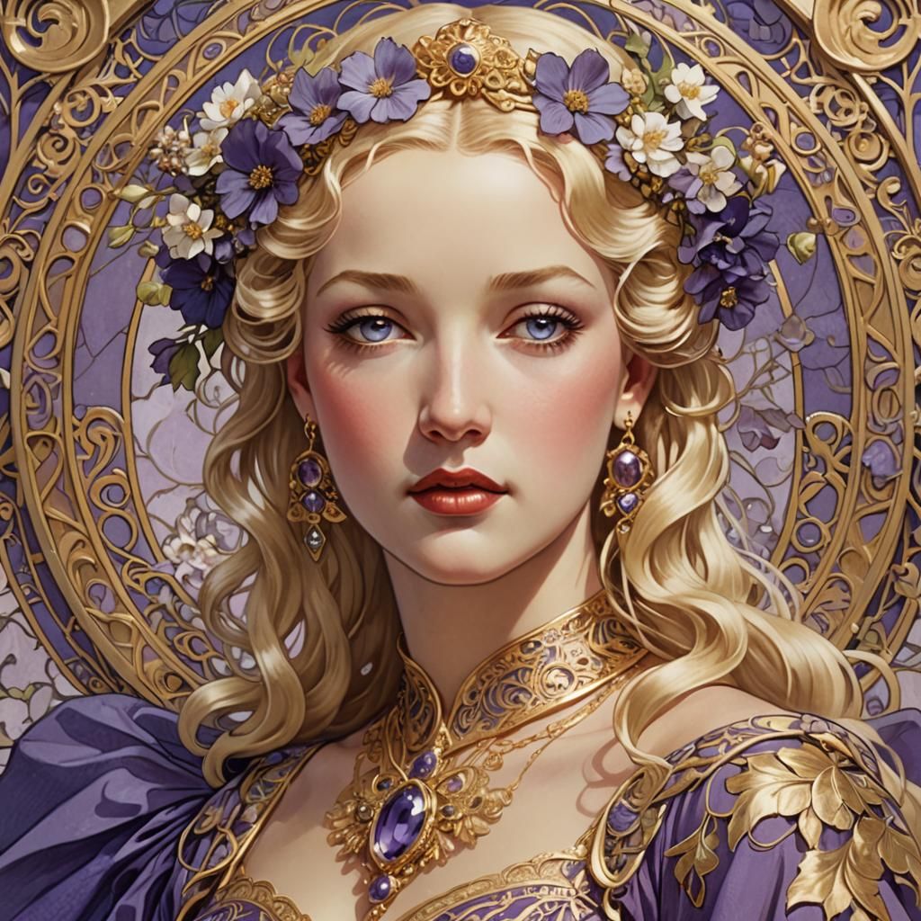 Alphonse Mucha Style