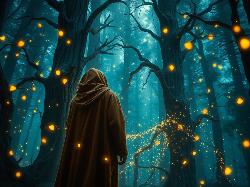 Ethereal Forest Dwellers Bask in Firefly Swarm