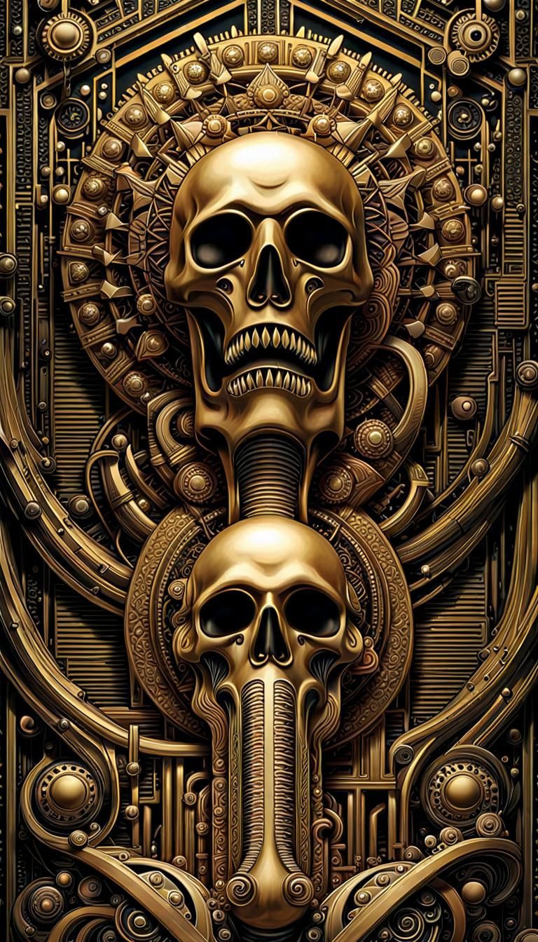 Abstract Geometric Art in Hyperrealistic Style