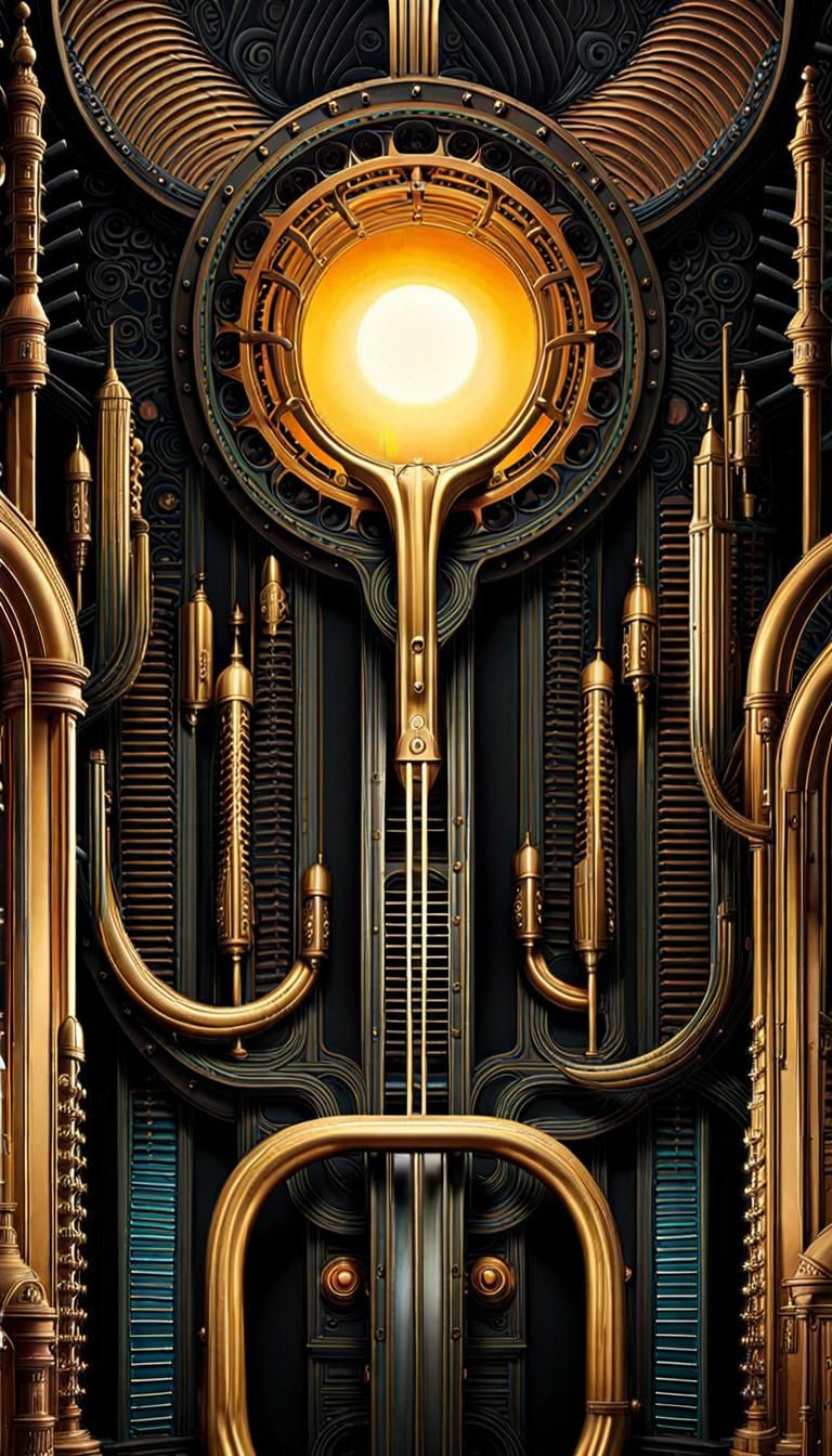 Abstract Geometric Art in Hyperrealism and Psychedelia