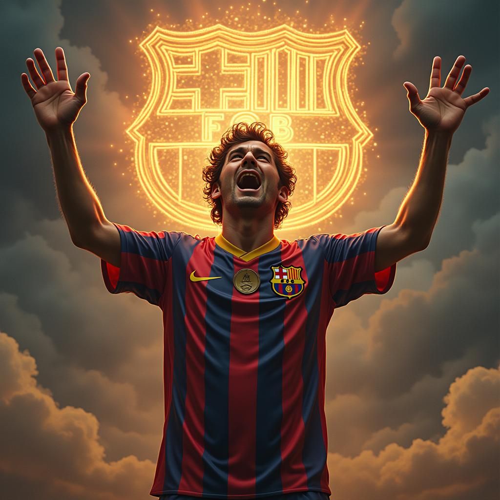 Maradona 'Hand of God' in Dreamlike Concept Art